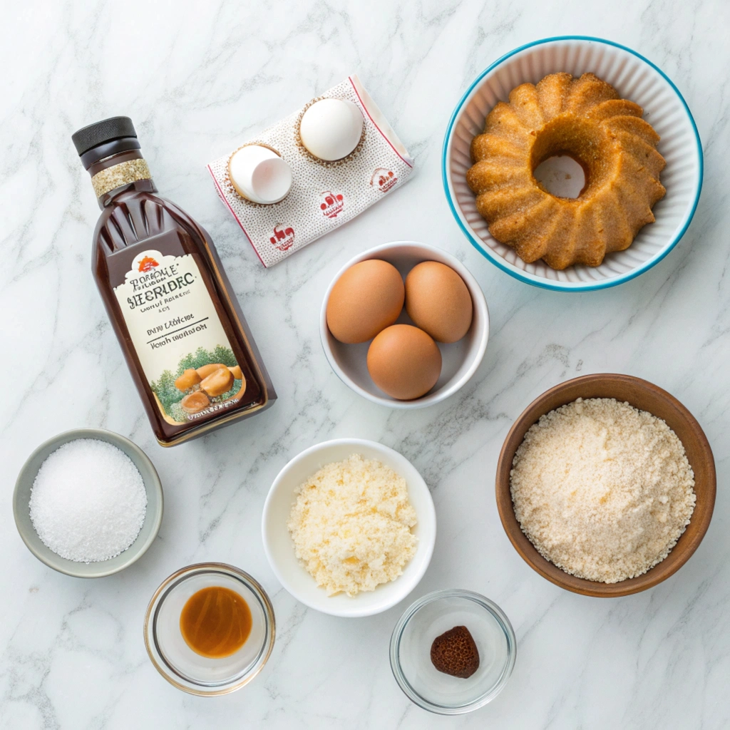 Sweet Rice Mini Bundt Cake Ingredients for Sweet Rice Mini Bundt Cake
