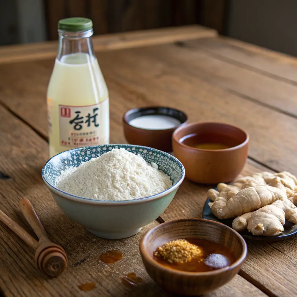 gaeseong juak rice donuts “gaeseong juak ingredients rice flour makgeolli”