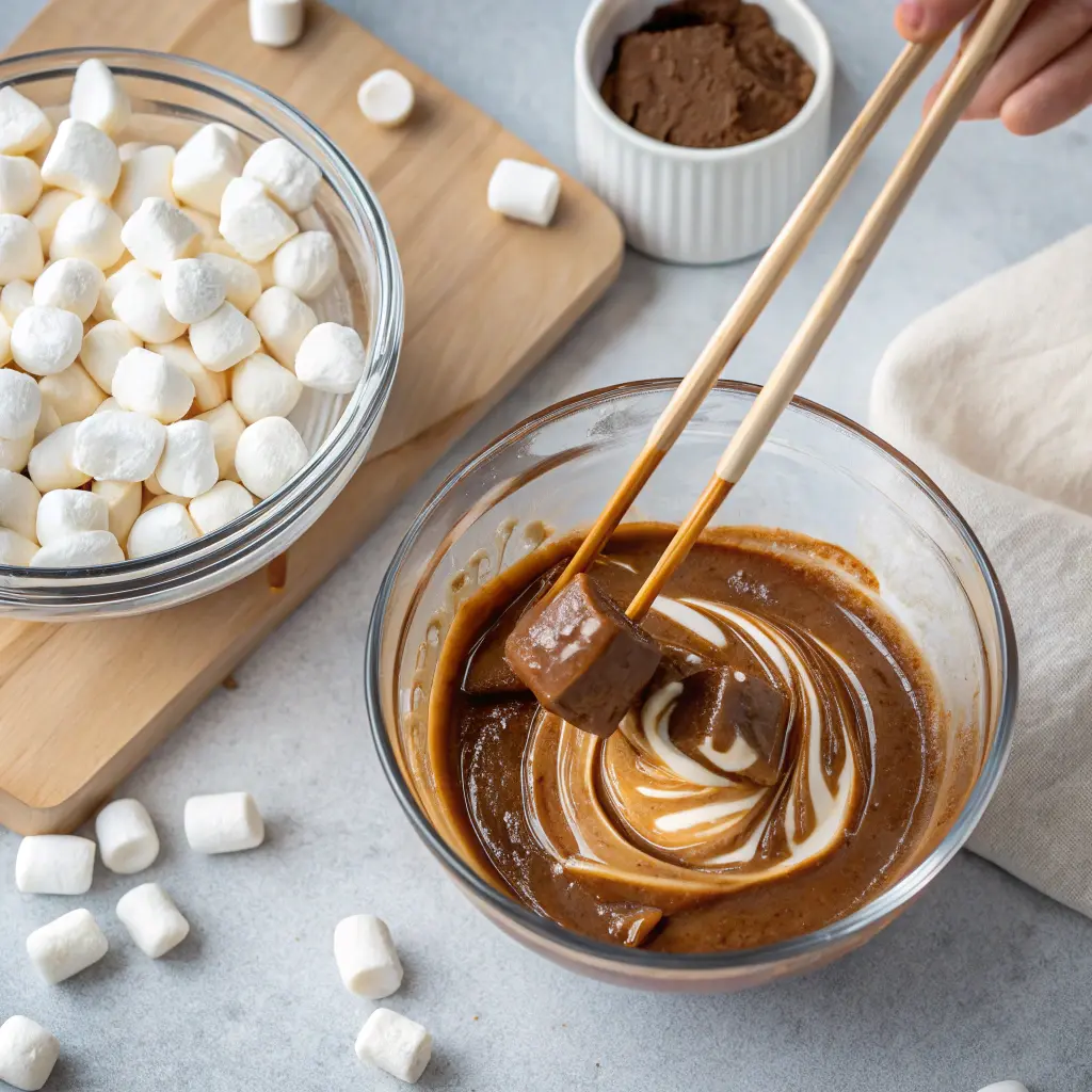 Torched Korean Marshmallow Ice Cream torching marshmallow ice cream